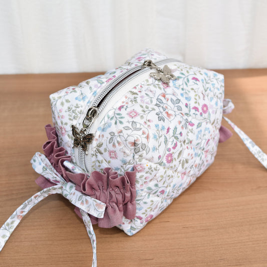 Small Premium Gracie Bow Box Bag Sample - Woodland Heart Cream