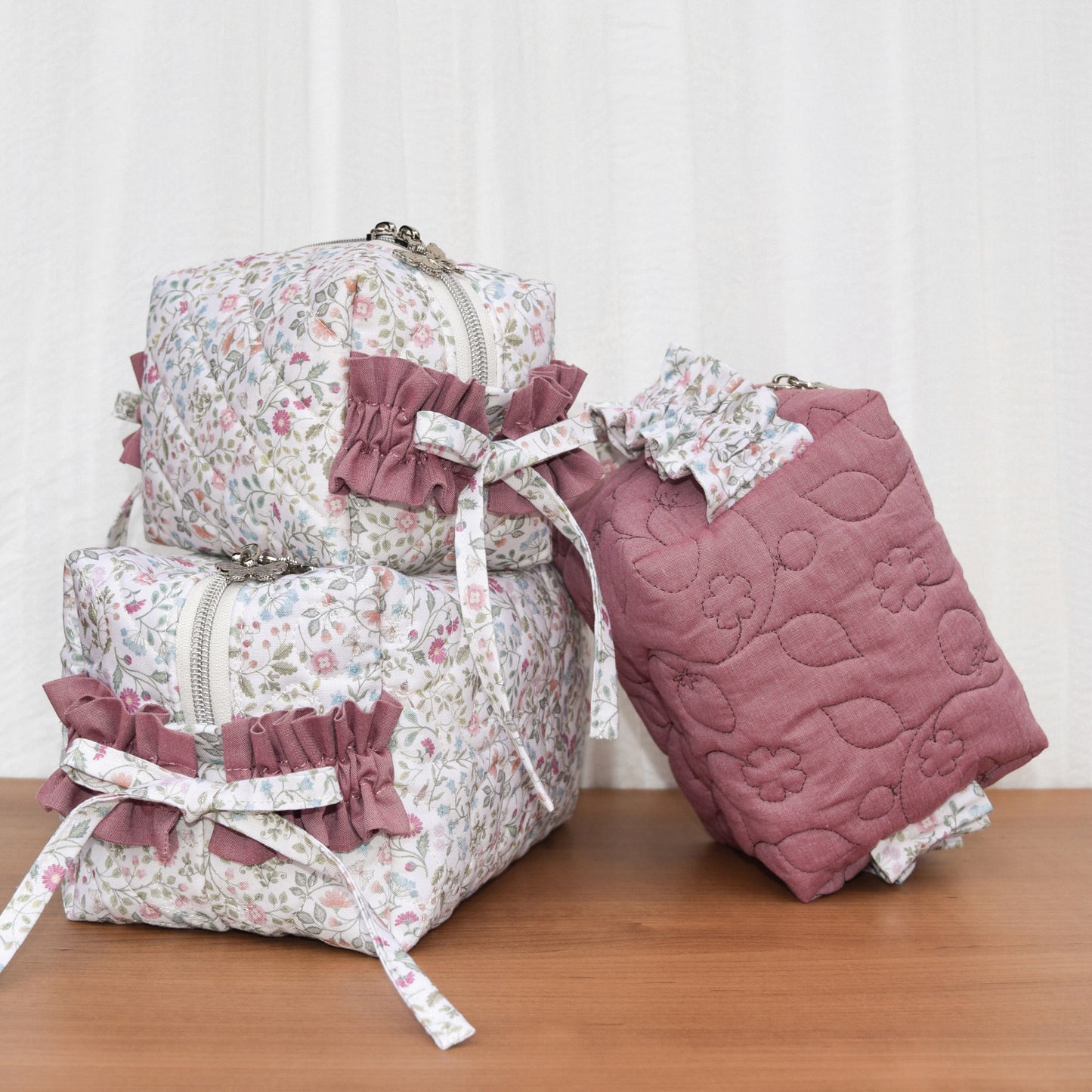 Large Premium Gracie Bow Box Bag Sample - Woodland Heart Cream