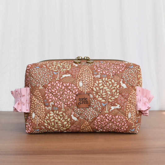 Large Premium Gracie Scrunch Box Bag Sample - Sanctuary in Caramel