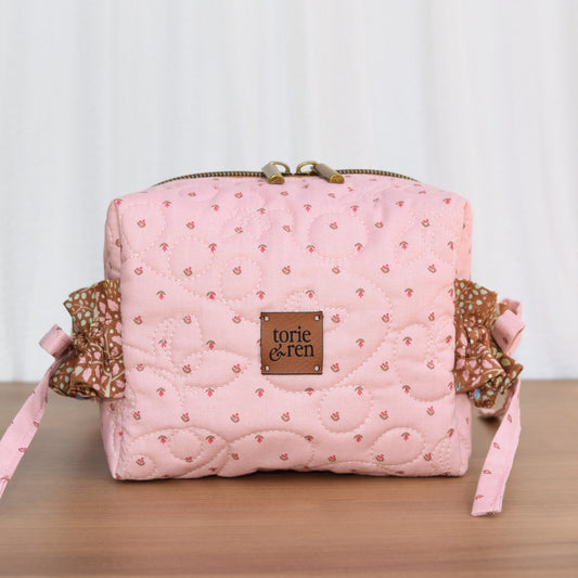 Medium Premium Gracie Bow Box Bag Sample - French Market in Pink