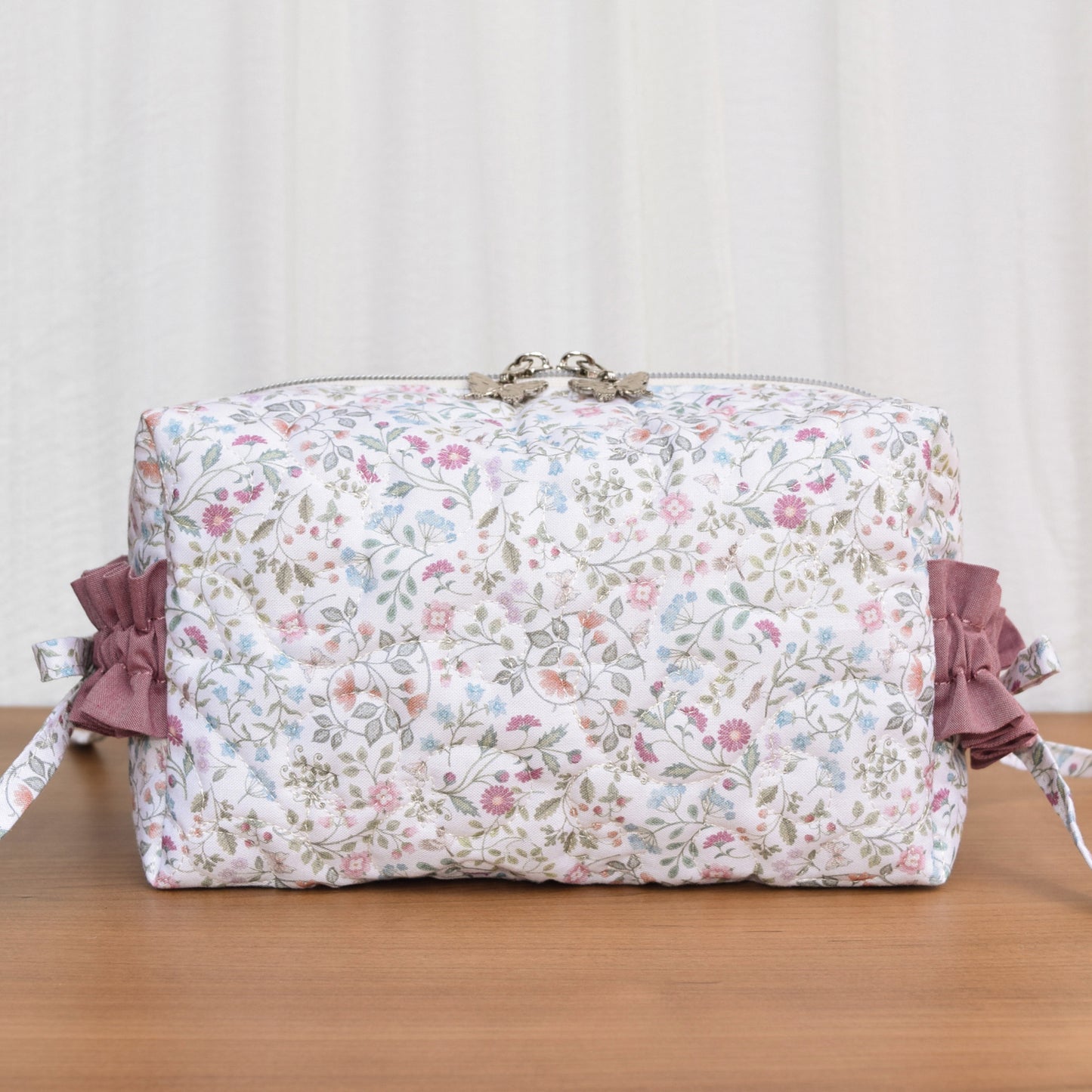 Large Premium Gracie Bow Box Bag Sample - Woodland Heart Cream