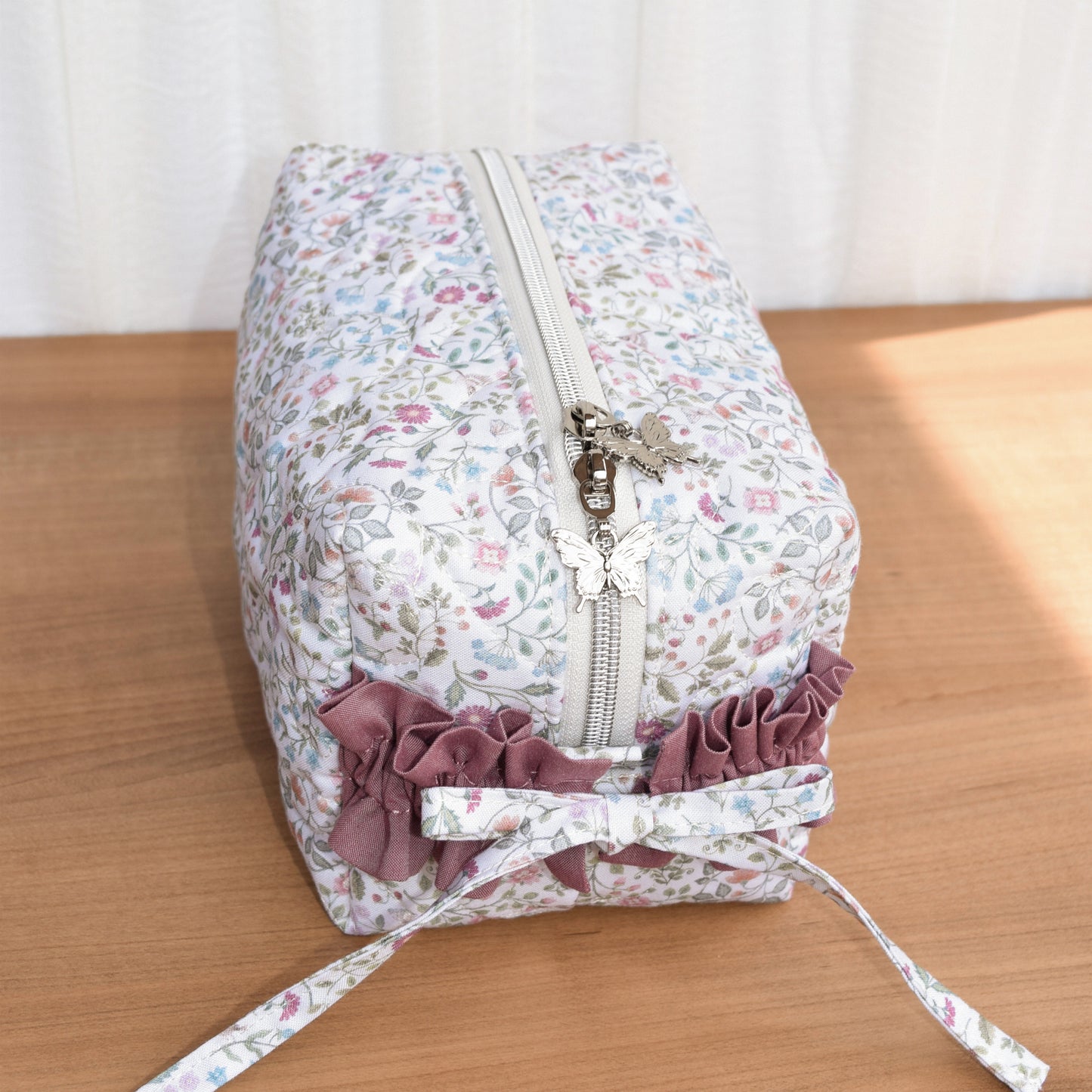 Large Premium Gracie Bow Box Bag Sample - Woodland Heart Cream