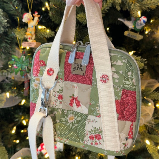 Patchwork Cornelia Crossbody Sample - Rare Limited Edition Tilda Merry Little Christmas