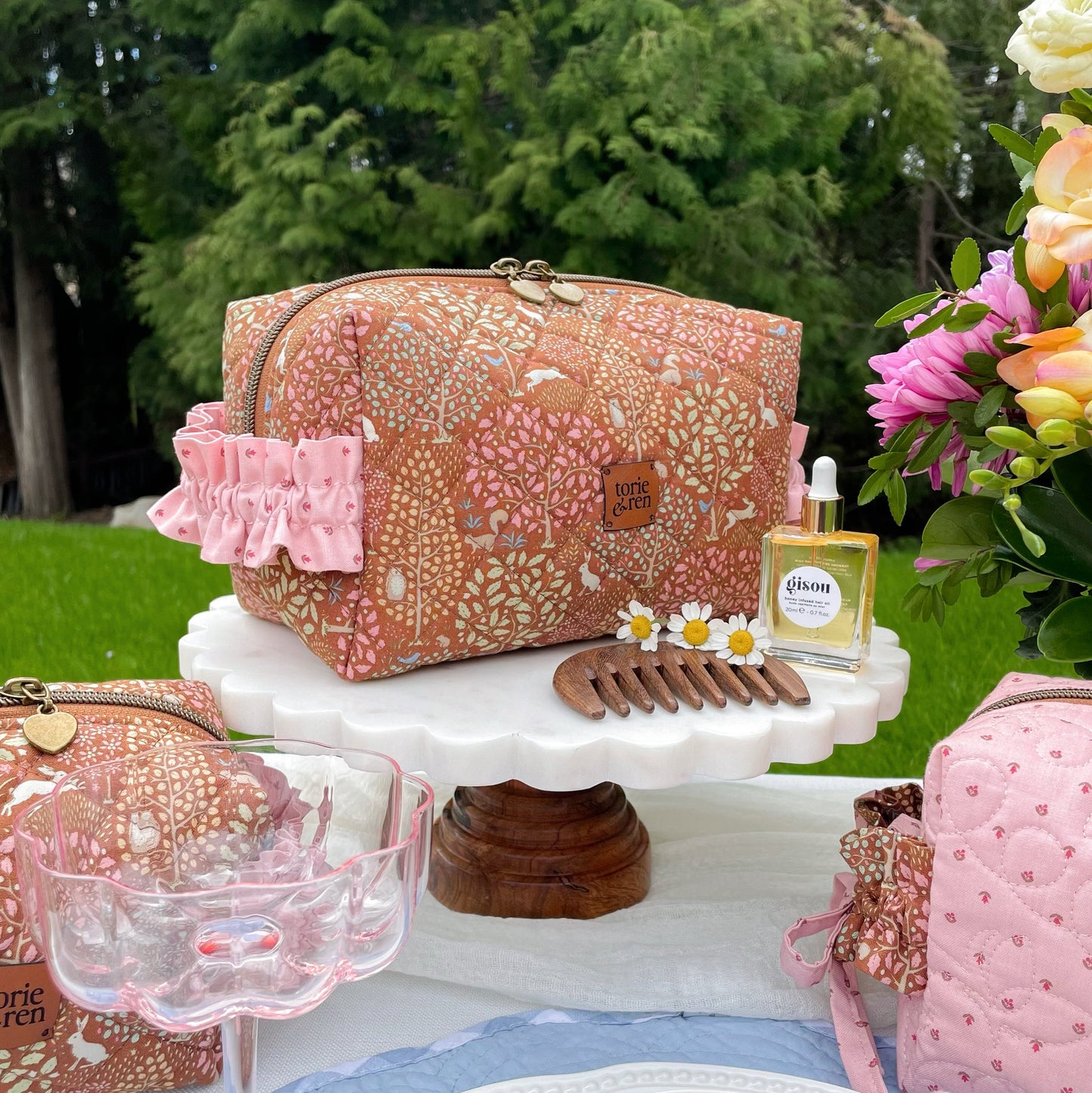 Large Premium Gracie Scrunch Box Bag Sample - Sanctuary in Caramel