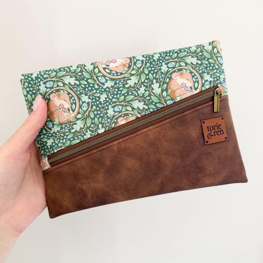 Diagonal Zipper Pouch Sample - Hibernation Slumbermouse Lafayette