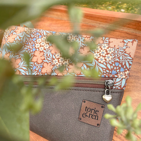 Diagonal Zipper Pouch Sample - Hibernation Autumnbloom Hazel