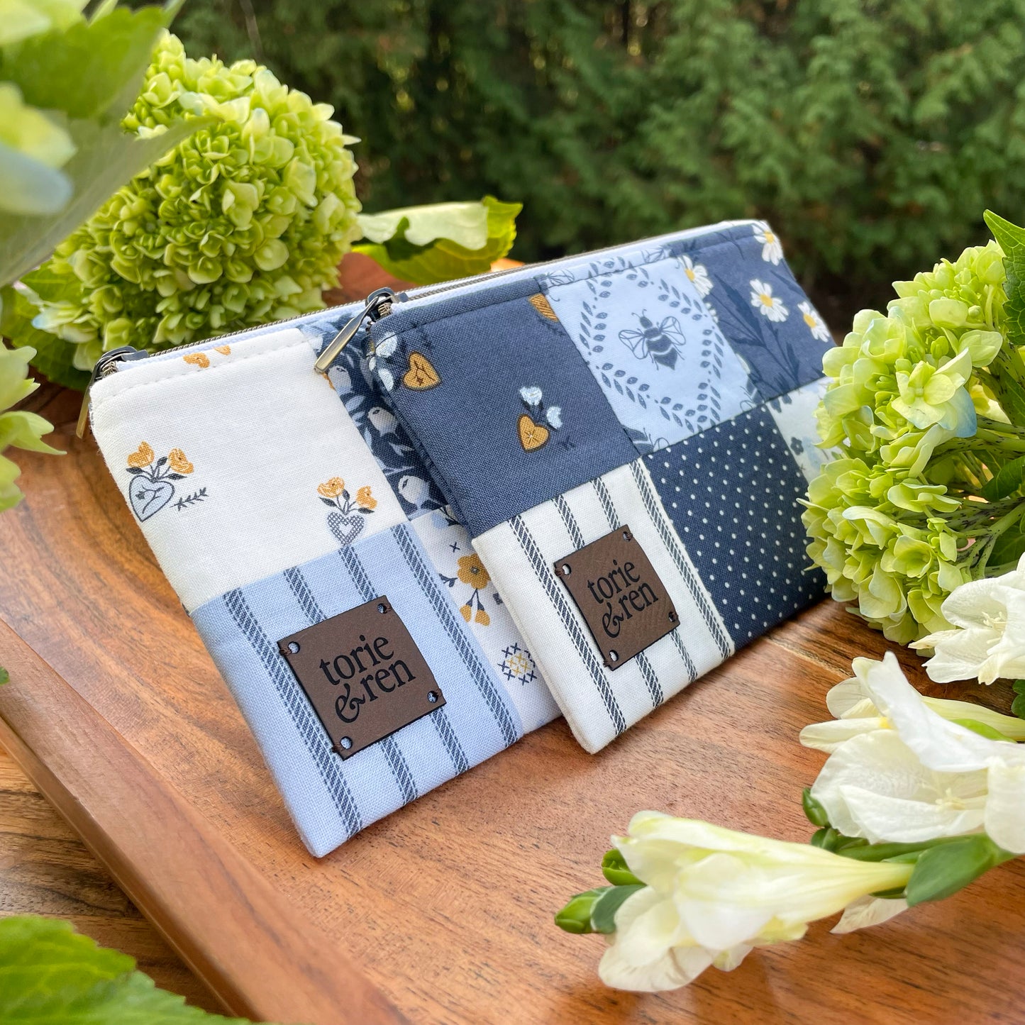 Patchwork Zipper Pouch Sample - Sun Drenched